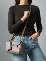 Cross Body Tas Mademoiselle Grace Leder Lancaster Beige mademoiselle grace 101-vue-porte